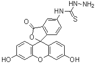 Fluorescein-5-thiosemicarbazide molecular structure (CAS 76863-28-0)
