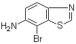 7-溴苯并[d]噻唑-6-胺分子结构 (CAS 769-20-0)