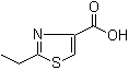 2-乙基噻唑-4-羧酸分子结构 (CAS 769124-05-2)