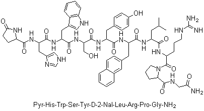 Nafarelin molecular structure (CAS 76932-56-4)