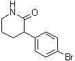 3-(4-溴苯基)哌啶-2-酮分子结构 (CAS 769944-71-0)