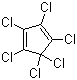 结构式 CAS# 77-47-4, 六氯环戊二烯; 全氯环戊二烯; 1,2,3,4,5,5-六氯环戊-1,3-二烯
