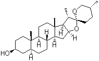 structure of CAS# 77-60-1, Tigogenin;(25R)-5alpha-Spirostan-3beta-ol