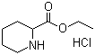 结构式 CAS# 77034-33-4, 2-哌啶甲酸乙酯盐酸盐