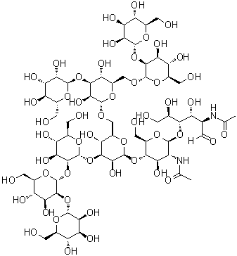 Man8b glycan molecular structure (CAS 77036-51-2)