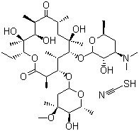 硫氰酸红霉素分子结构 (CAS 7704-67-8)