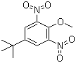 structure of CAS# 77055-30-2, 4-tert-Butyl-2,6-dinitroanisole