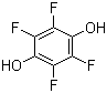 structure of CAS# 771-63-1, 2,3,5,6-Tetrafluorohydroquinone;Tetrafluoro-1,4-dihydroquinone; Tetrafluoro-1,4-hydroquinone; Tetrafluorohydroquinone