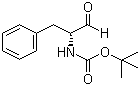 结构式 CAS# 77119-85-8, N-叔丁氧羰基-D-苯丙氨醛