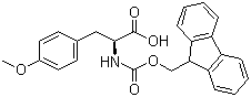 Fmoc-4-甲氧基-L-苯丙氨酸分子结构 (CAS 77128-72-4)