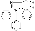 1-(三苯基甲基)-1H-咪唑-4,5-二甲醇分子结构 (CAS 77134-74-8)