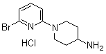 1-(6-Bromo-2-pyridinyl)-4-piperidinamine hydrochloride molecular structure (CAS 77145-50-7)