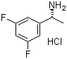 (R)-1-(3,5-二氟苯基)乙胺盐酸盐分子结构 (CAS 771465-40-8)