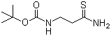 structure of CAS# 77152-97-7, tert-Butyl 3-amino-3-thioxopropylcarbamate;tert-Butyl N-(3-amino-3-thioxopropyl)carbamate