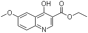 Ethyl 4-hydroxy-6-(methyloxy)-3-quinolinecarboxylate molecular structure (CAS 77156-78-6)
