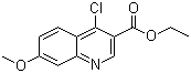 Ethyl 4-chloro-7-methoxyquinoline- 3-carboxylate molecular structure (CAS 77156-85-5)