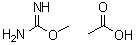 Carbamimidic acid methyl ester monoacetate molecular structure (CAS 77164-02-4)