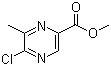 Methyl 5-chloro-6-methylpyrazine-2-carboxylate molecular structure (CAS 77168-85-5)