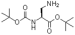 3-Amino-N-[(1,1-dimethylethoxy)carbonyl]-L-alanine 1,1-dimethylethyl ester molecular structure (CAS 77215-54-4)