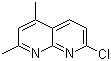 结构式 CAS# 77223-21-3, 7-氯-2,4-二甲基-[1,8]萘啶