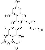 结构式 CAS# 77307-50-7, 3'',4''-二-O-乙酰基阿福豆苷