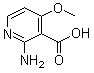 结构式 CAS# 773099-92-6, 2-氨基-4-甲氧基-3-吡啶羧酸