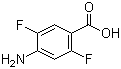 4-氨基-2,5-二氟苯甲酸分子结构 (CAS 773108-64-8)