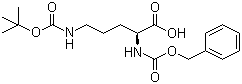 N-Cbz-N'-Boc-L-ornithine molecular structure (CAS 7733-29-1)