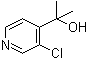 2-(3-氯-4-吡啶基)-2-丙醇分子结构 (CAS 77332-83-3)