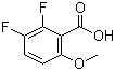结构式 CAS# 773873-26-0, 2,3-二氟-6-甲氧基苯甲酸