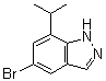 structure of CAS# 773887-09-5, 5-Bromo-7-(1-methylethyl)-1H-indazole;5-Bromo-7-isopropyl-1H-indazole