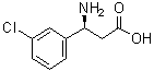 structure of CAS# 774178-18-6, (S)-3-Amino-3-(3-chlorophenyl)propanoic acid