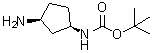 ((1R,3S)-3-Aminocyclopentyl)carbamic acid tert-butyl ester molecular structure (CAS 774212-81-6)