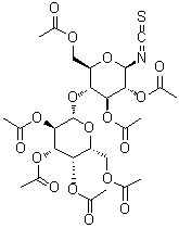 Hepta-O-acetyl-beta-D-lactosyl isothiocyanate molecular structure (CAS 77489-36-2)