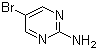 2-氨基-5-溴嘧啶分子结构 (CAS 7752-82-1)