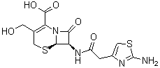 (6R-trans)-7-[[(2-Amino-4-thiazolyl)acetyl]amino]-3-(hydroxymethyl)-8-oxo-5-thia-1-azabicyclo[4.2.0]oct-2-ene-2-carboxylic acid molecular structure (CAS 775233-43-7)