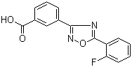 结构式 CAS# 775304-57-9, PTC 124; 3-[5-(2-氟苯基)-1,2,4-恶二唑-3-基]苯甲酸