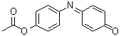 结构式 CAS# 7761-80-0, 4-[[4-(乙酰氧基)苯基]亚氨基]-2,5-环己二烯-1-酮