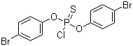 O,O-Di(4-bromophenyl)thiophosphoryl chloride molecular structure (CAS 77628-32-1)