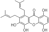 1,4,5,6-四羟基-7,8-异戊烯基呫吨酮分子结构 (CAS 776325-66-7)