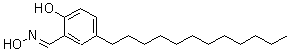 5-Dodecyl-2-hydroxybenzaldehyde oxime molecular structure (CAS 77635-32-6)