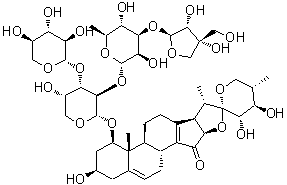 Deoxytrillenoside A molecular structure (CAS 77658-50-5)