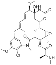 N-Me-L-Ala-maytansinol molecular structure (CAS 77668-69-0)