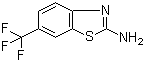 2-氨基-6-(三氟甲基)-1,3-苯并噻唑分子结构 (CAS 777-12-8)