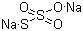 Sodium thiosulfate molecular structure (CAS 7772-98-7)