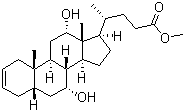 (5beta,7alpha,12alpha)-7,12-Dihydroxychol-2-en-24-oic acid methyl ester molecular structure (CAS 77731-10-3)
