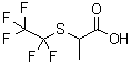 2-[(五氟乙基)硫基]丙酸分子结构 (CAS 77758-95-3)