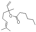 Hexanoic acid 1,5-dimethyl-1-vinyl-4-hexenyl ester molecular structure (CAS 7779-23-9)