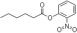 Hexanoic acid o-nitrophenyl ester molecular structure (CAS 7780-14-5)