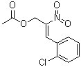 3-(2-Chlorophenyl)-2-nitro-2-propen-1-ol acetate (ester) molecular structure (CAS 77835-02-0)